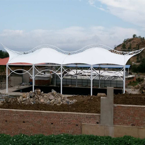 YC001 游泳池膜結構雨棚